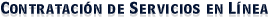 Contratación de Servicios en Línea